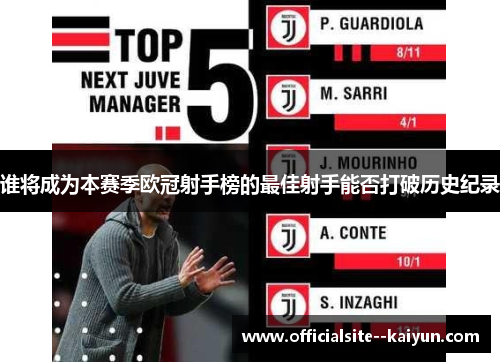 谁将成为本赛季欧冠射手榜的最佳射手能否打破历史纪录